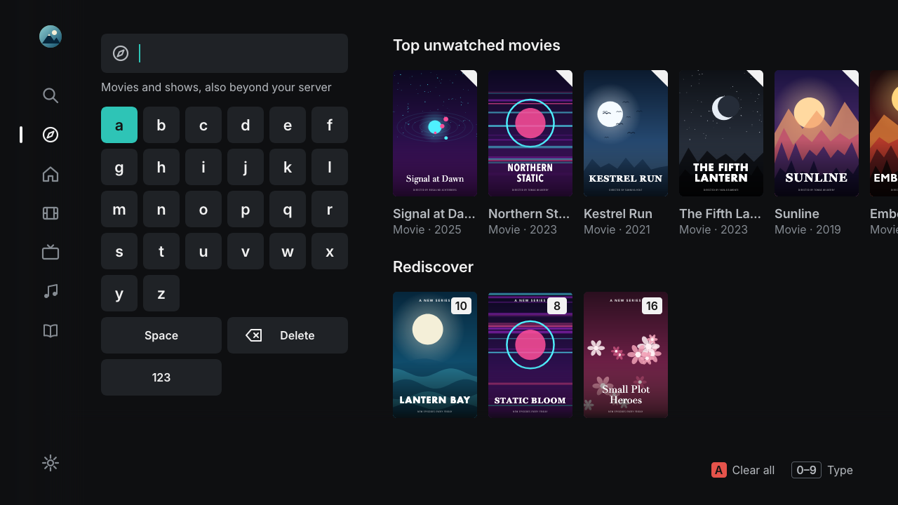 Discover screen